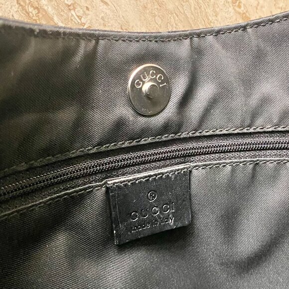 Vintage Gucci Tom Ford-era Guccissima Suede Metal Handle Hobo Bag - Picture 13 of 14